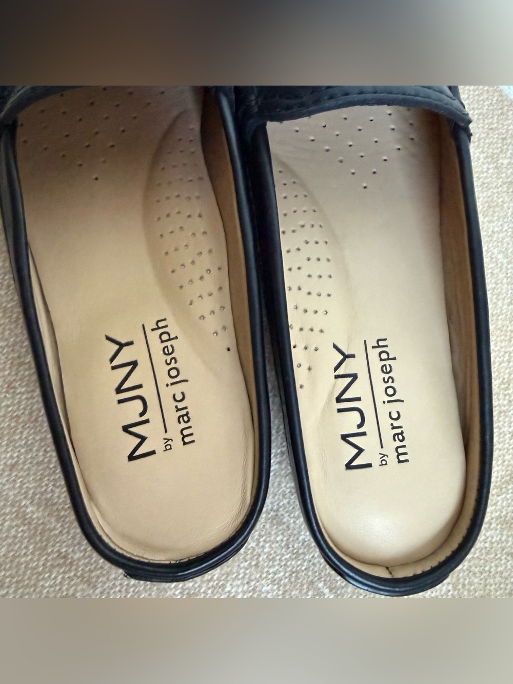 Marc Joseph Black Leather Slip-On Loafers size 6.5 - Picture 7 of 9